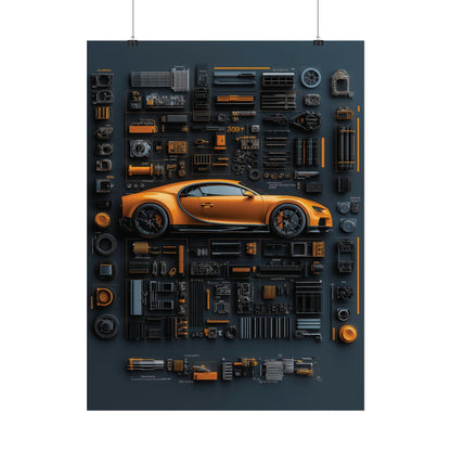 Bugatti Chiron Rolled Poster