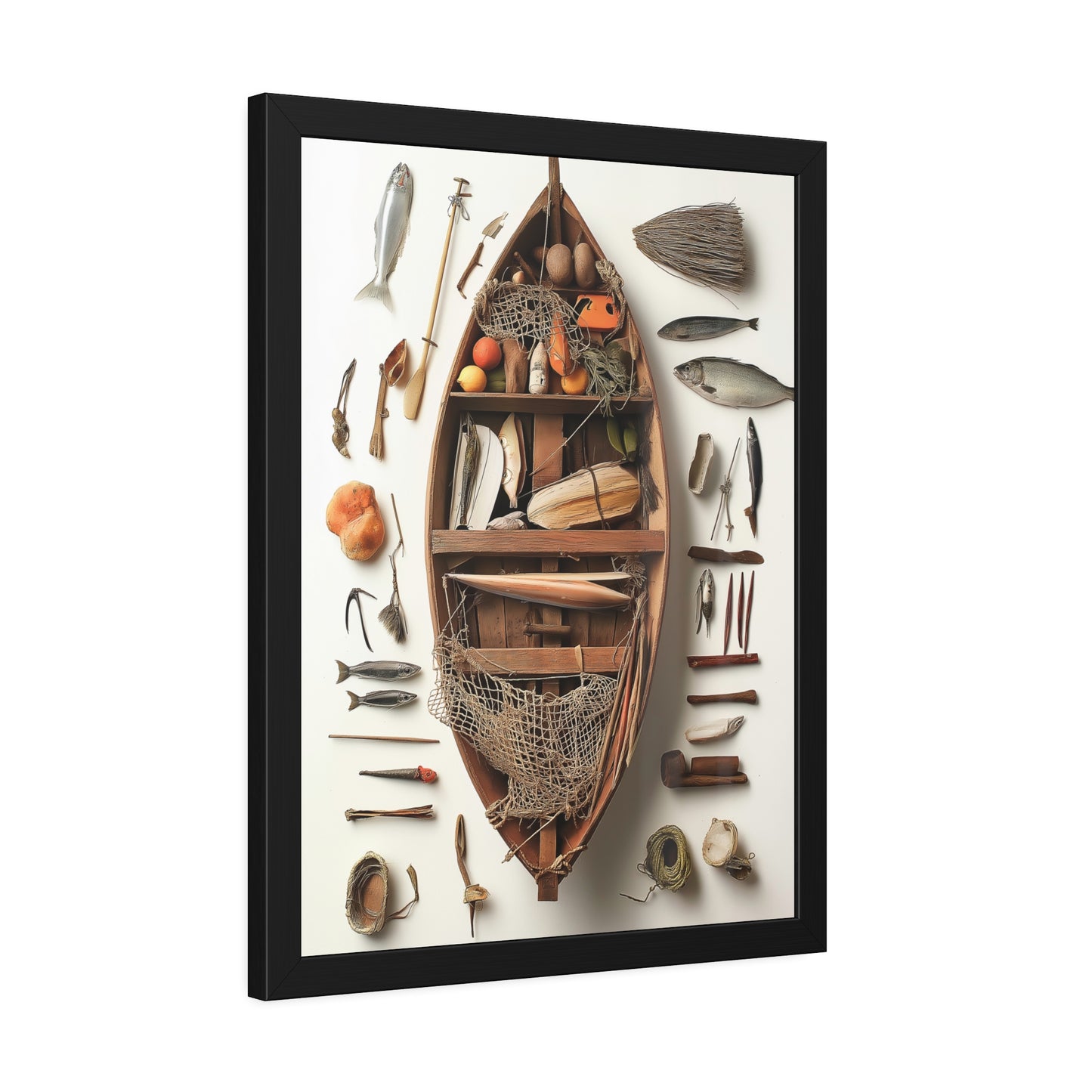 Fisher Boat Framed Poster US