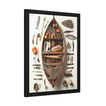Fisher Boat Framed Poster US