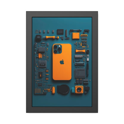 IPhone Orange Framed Poster US