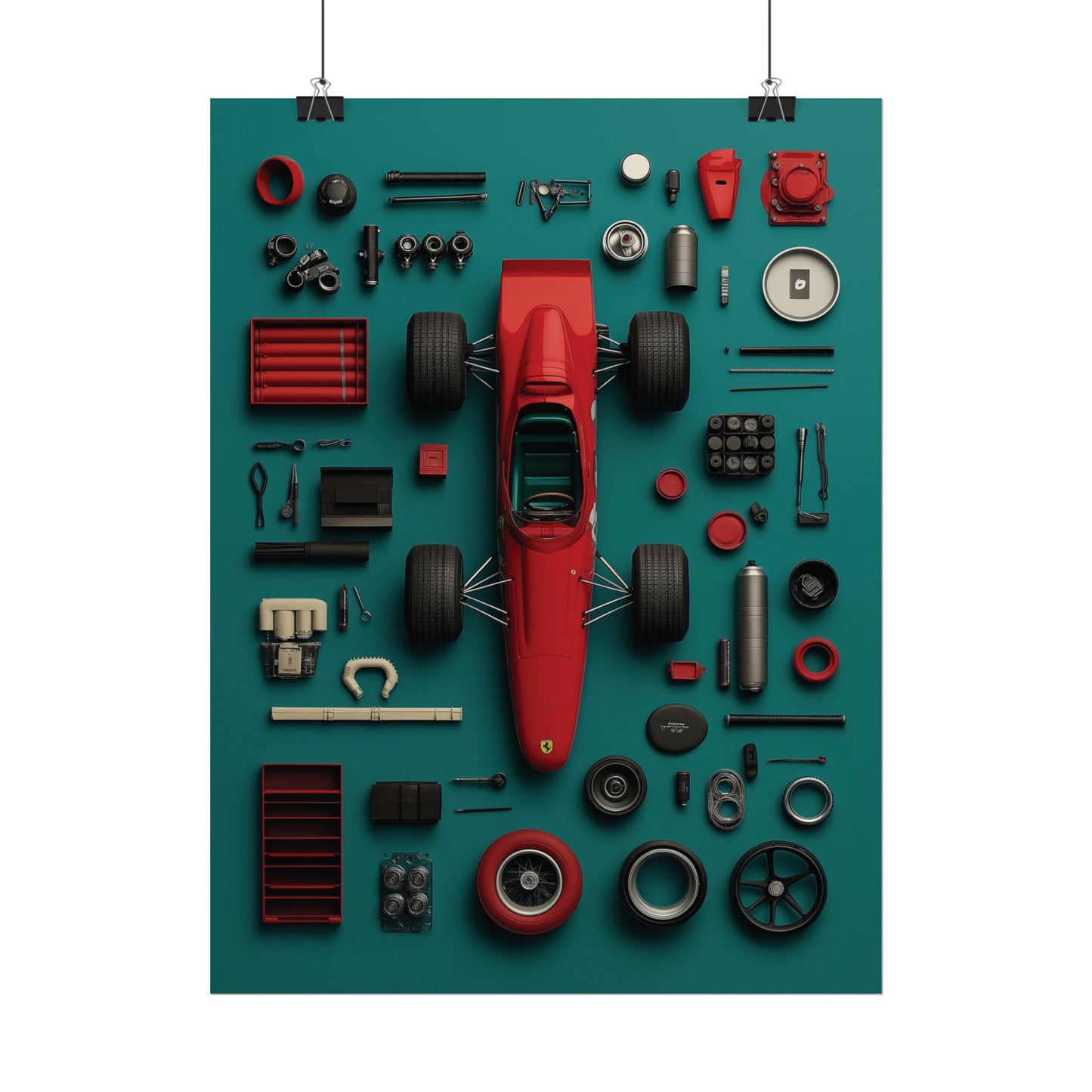 F1 Classic Van Rolled Poster