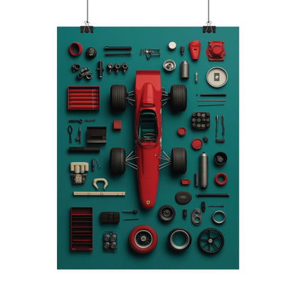 F1 Classic Van Rolled Poster