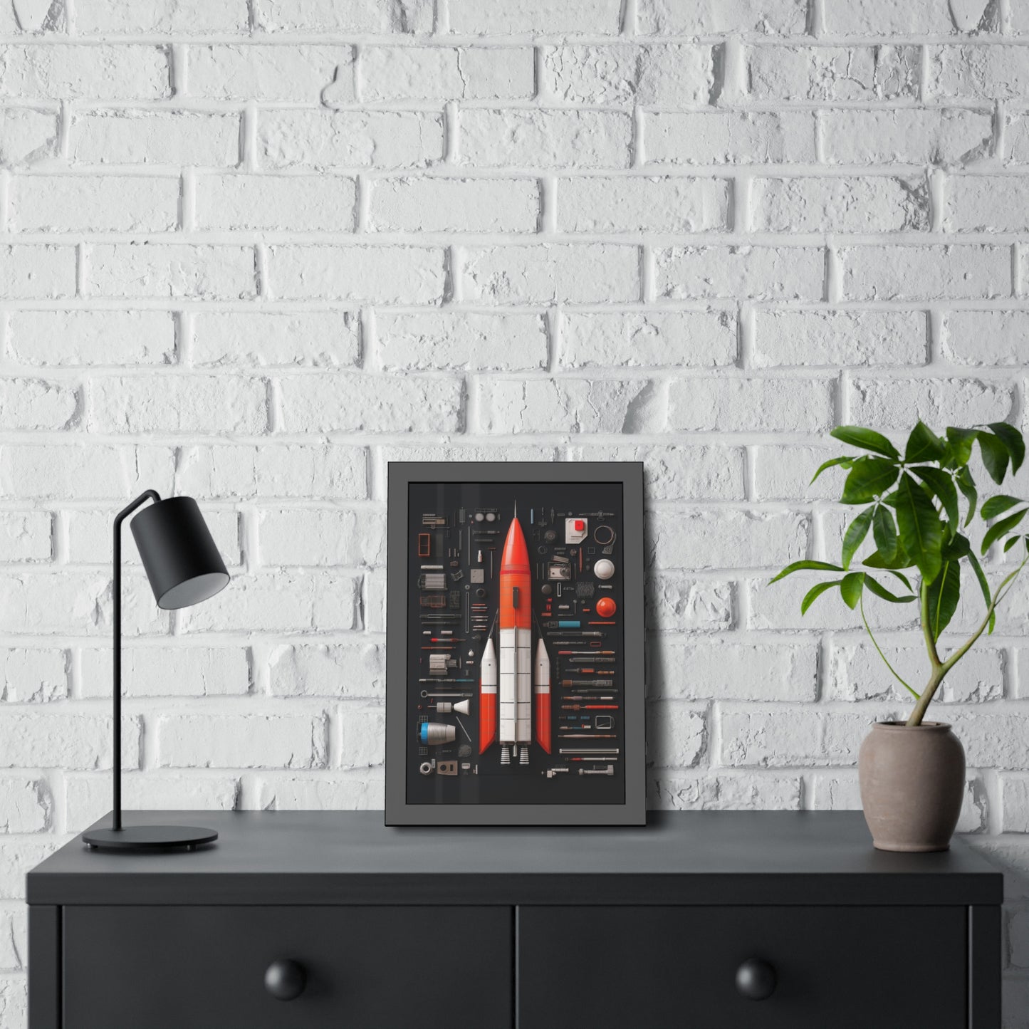 Classic Rocket Framed Poster US