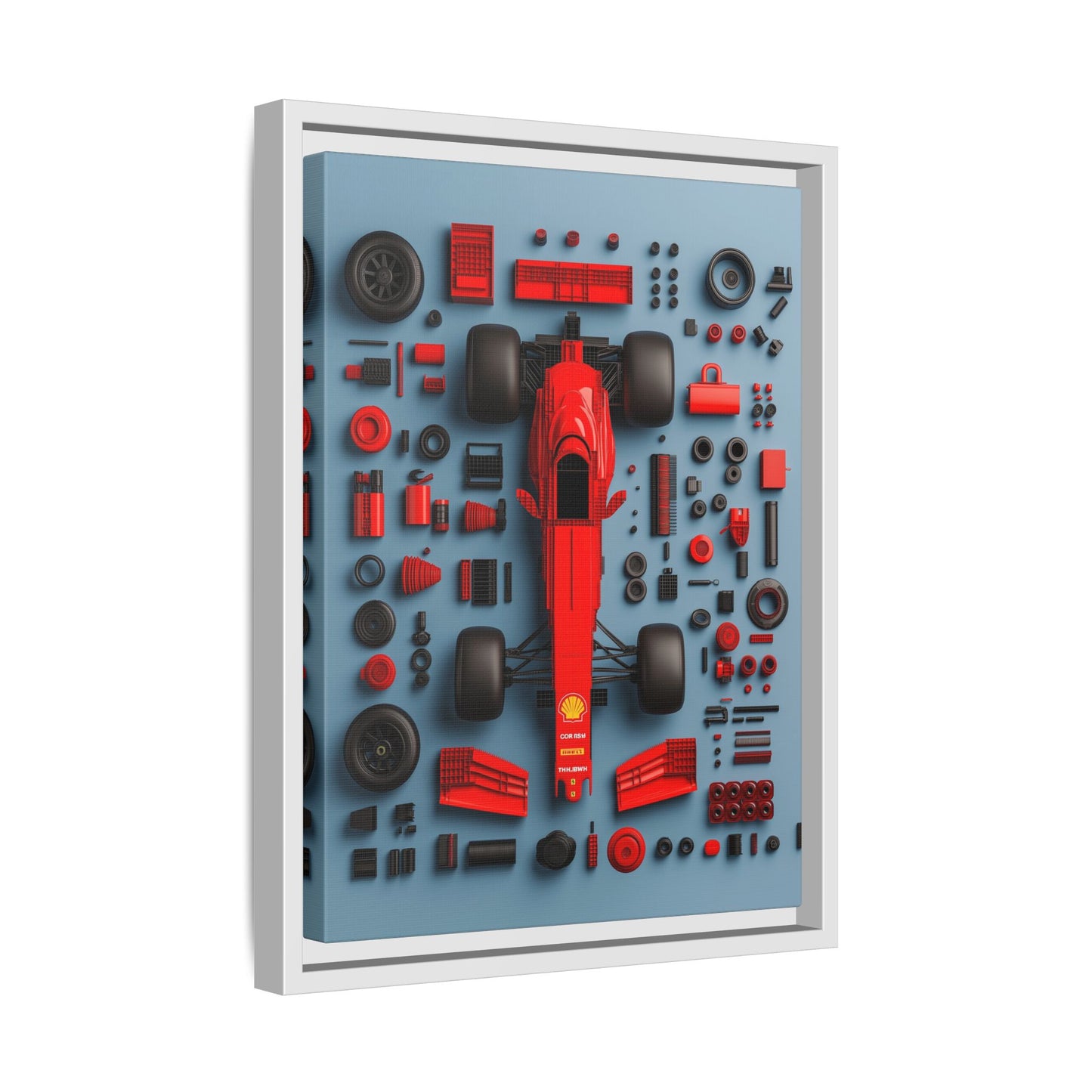 F1 Framed Canvas