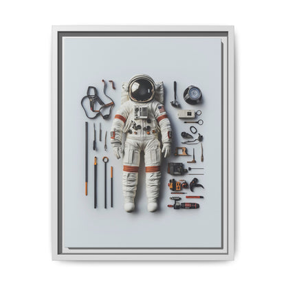 Astronaut Apollo Framed Canvas