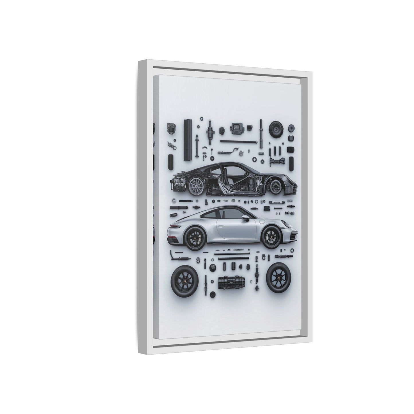 Porsche 911 992 Framed Canvas