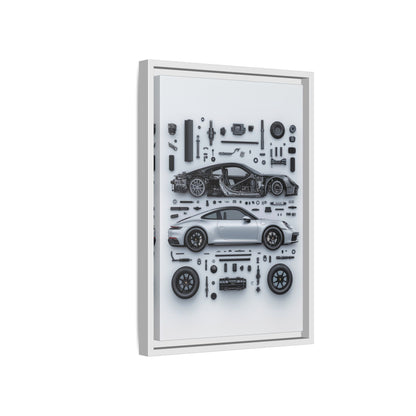 Porsche 911 992 Framed Canvas
