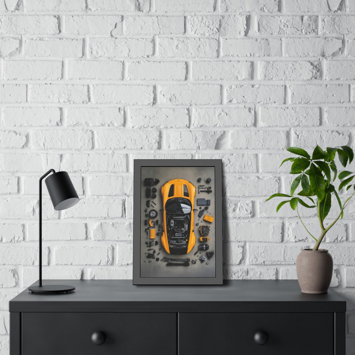 AMG GT Black Series Framed Poster US