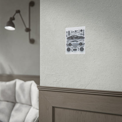 Porsche 911 992 Rolled Poster