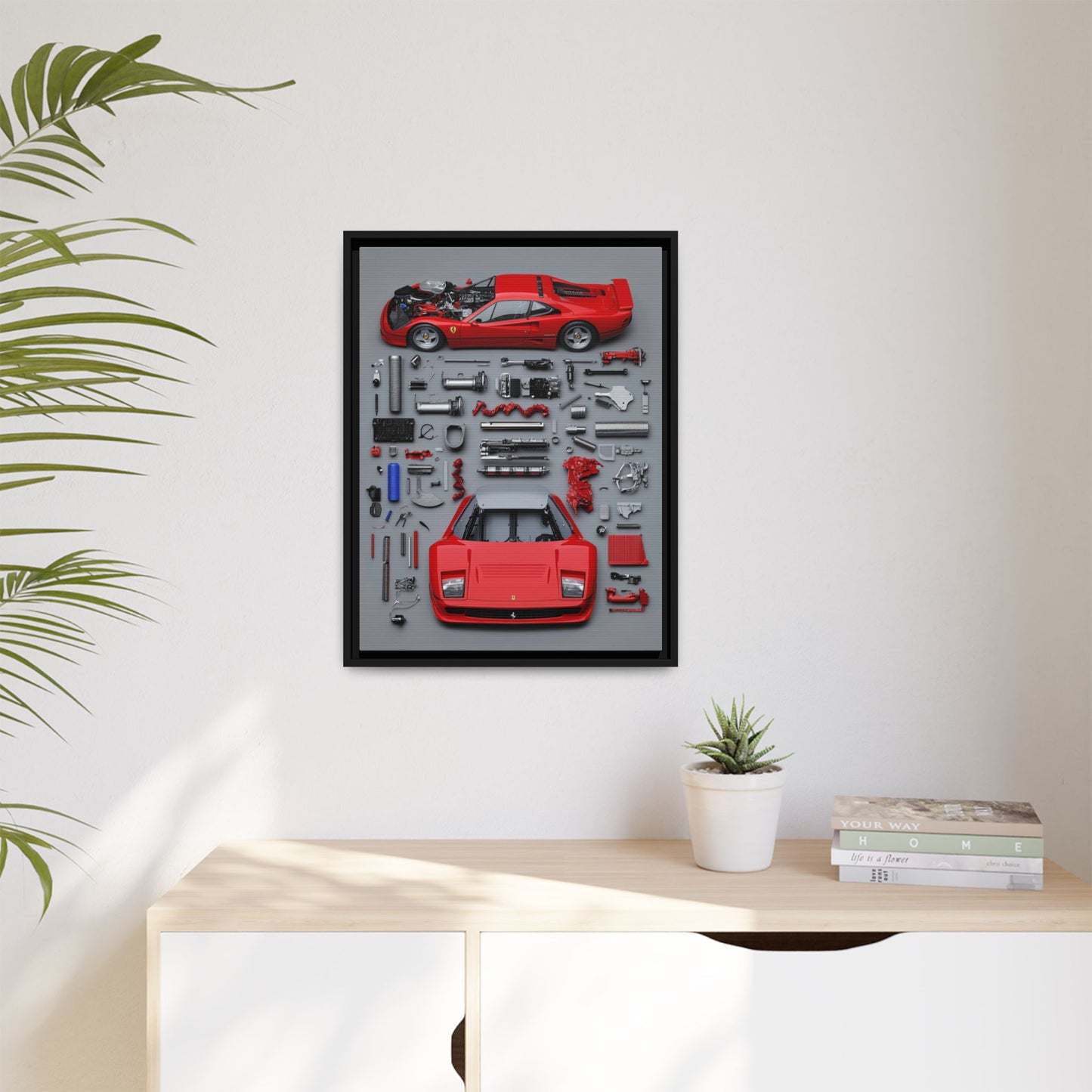 Prototype Classic Ferrari Framed Canvas
