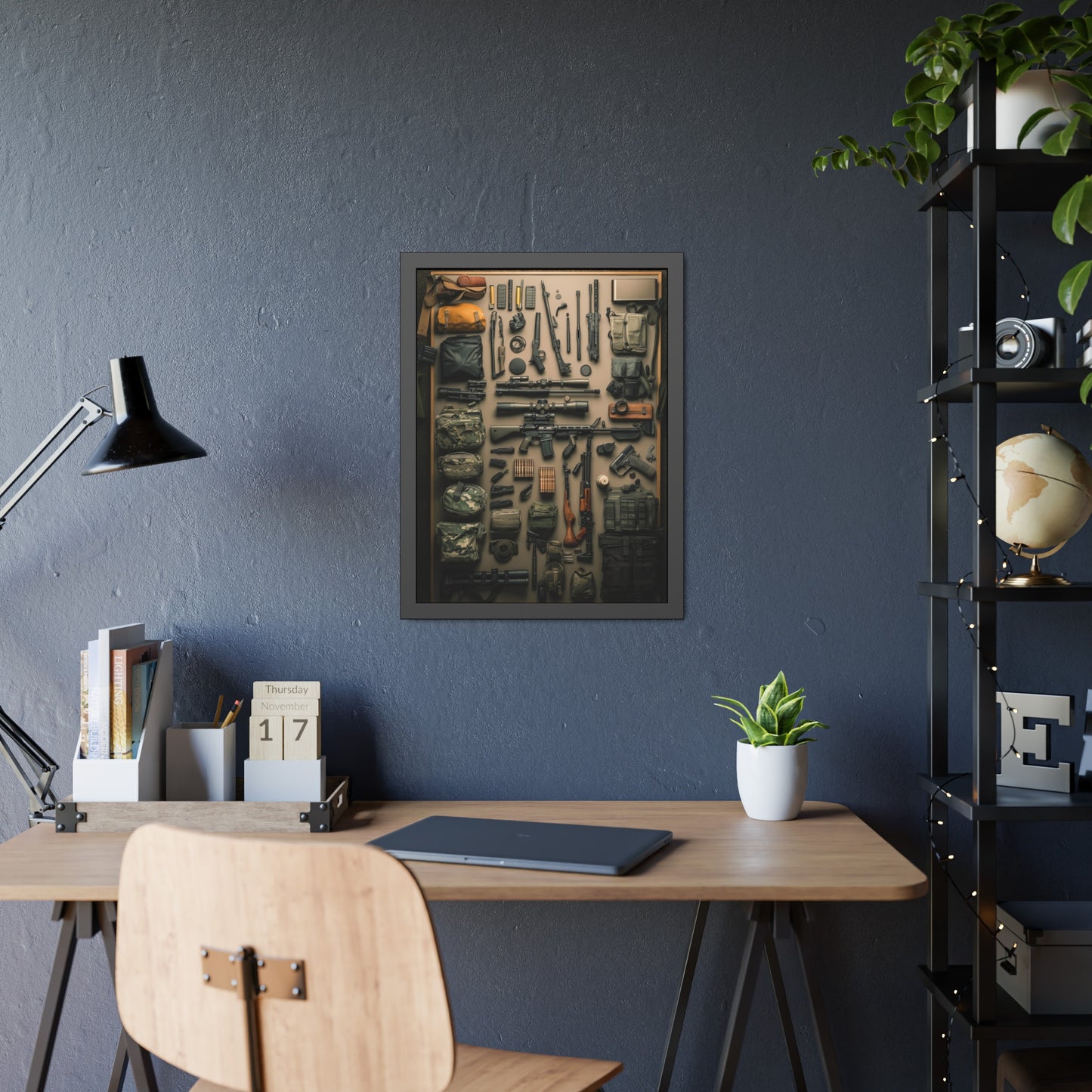 Military Arsenal Art Framed Poster US