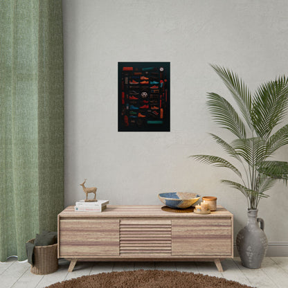 Football Cleats Rolled Poster