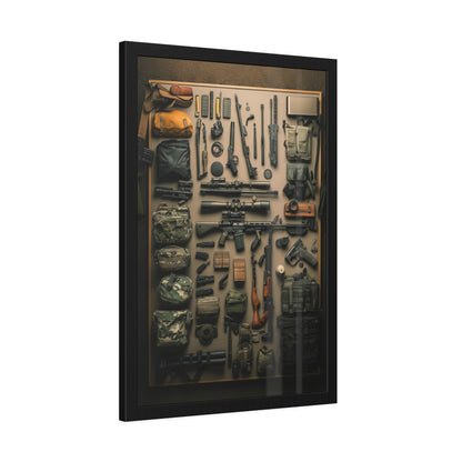 Military Arsenal Art Framed Poster US