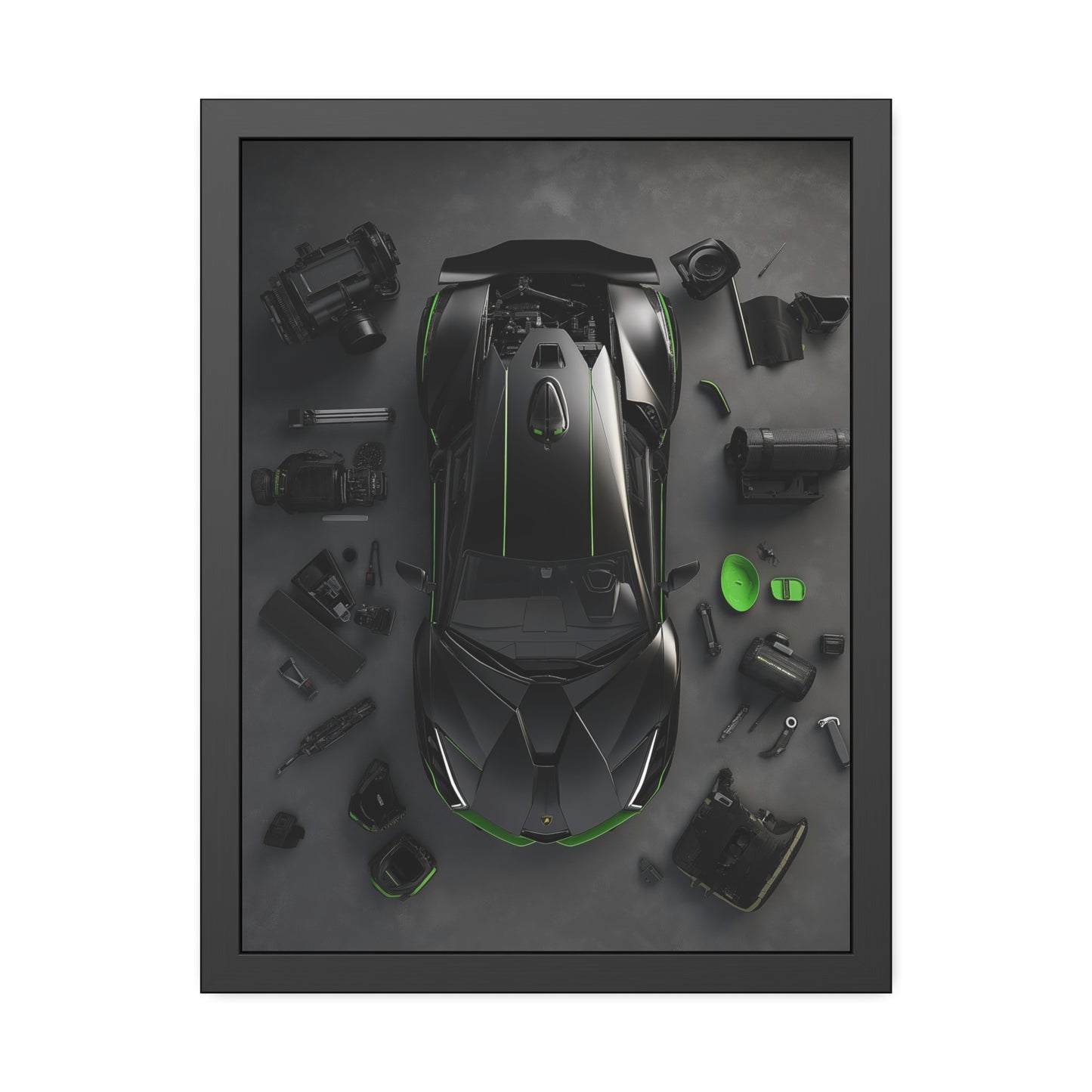 Black Lambo Framed Poster US