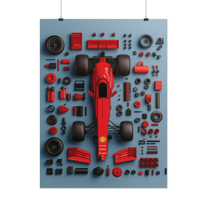 F1 Rolled Poster