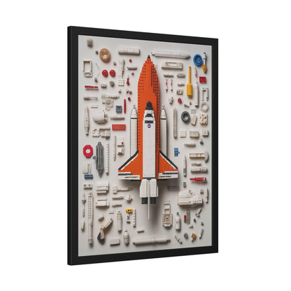 Space Shuttle LEGO Poster US