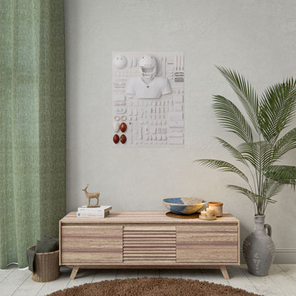 American Football Equipment Rolled Poster