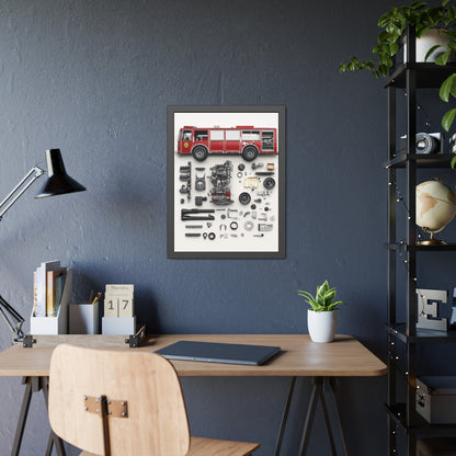 Fire Engine Framed Poster US