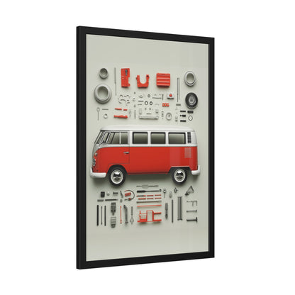 Red Classic Van Framed Poster US