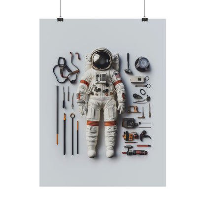 Astronaut Apollo Rolled Poster