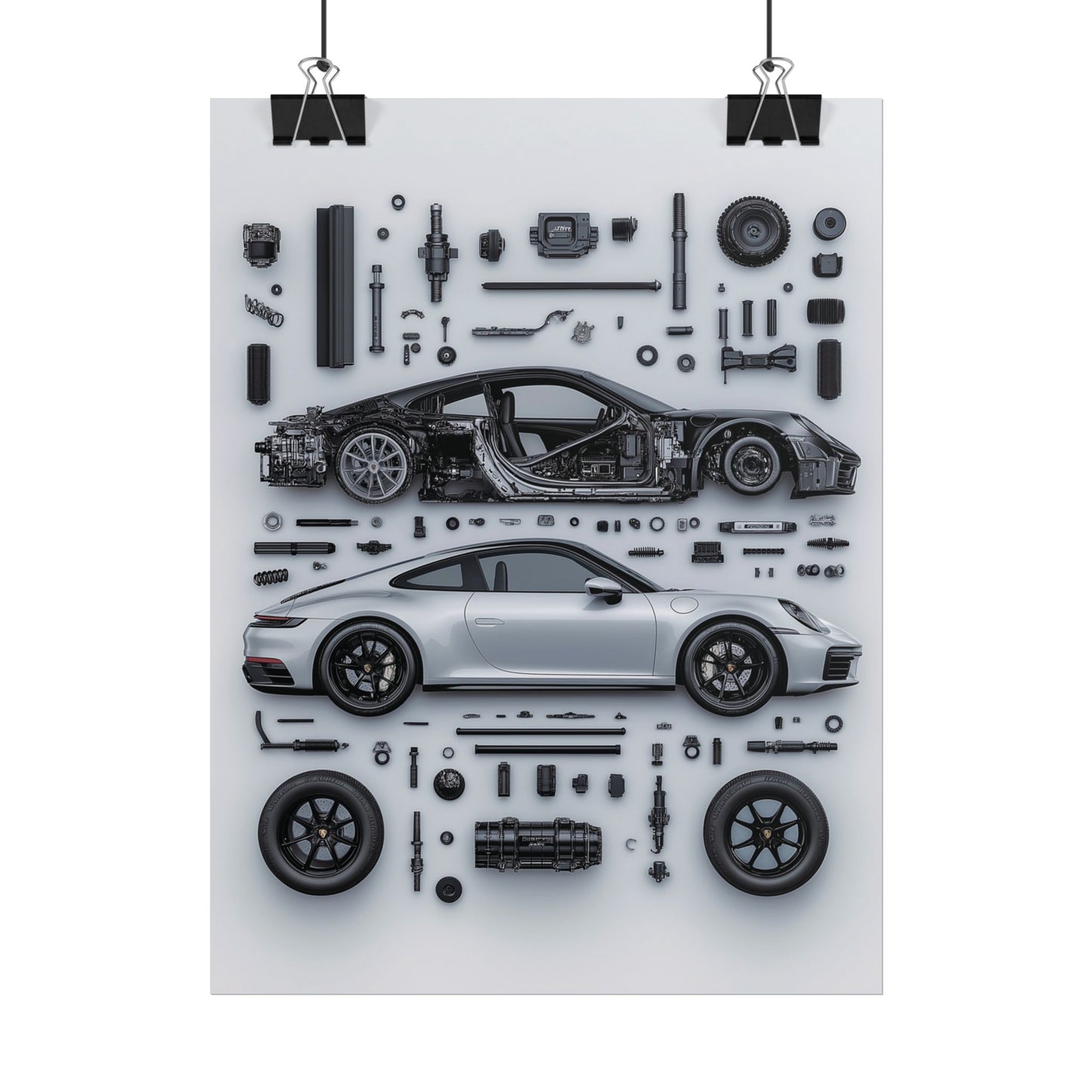 Porsche 911 992 Rolled Poster