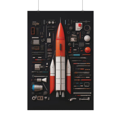 Classic Rocket Rolled Poster