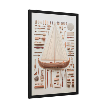 Viking Boat Framed Poster US