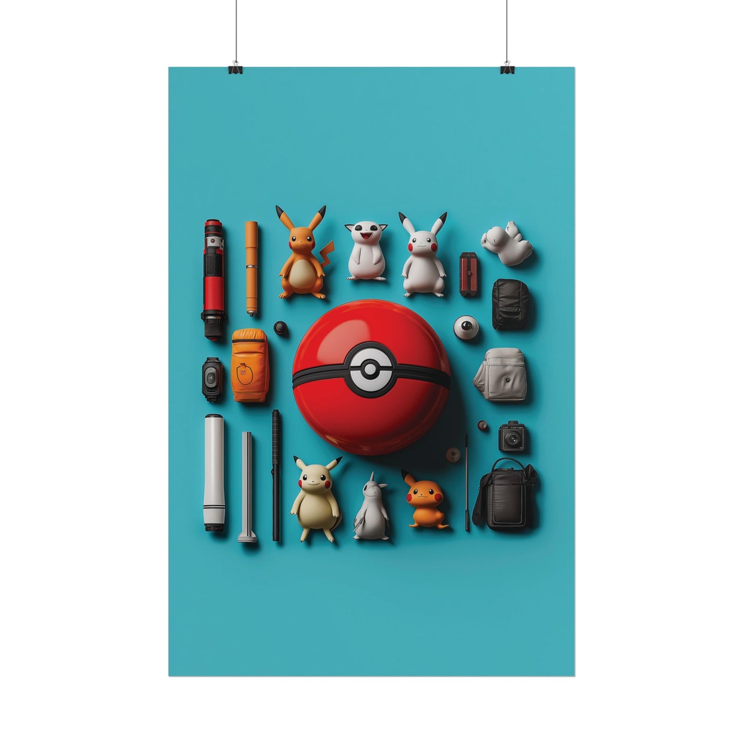 Pokemon kit Rolled Poster
