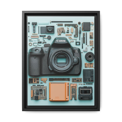 Canon Camera Framed Canvas