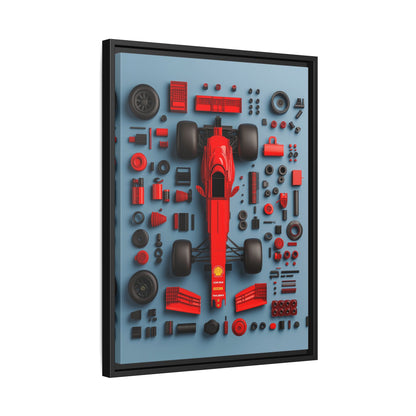 F1 Framed Canvas