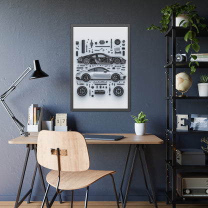 Porsche 911 992 Framed Poster US