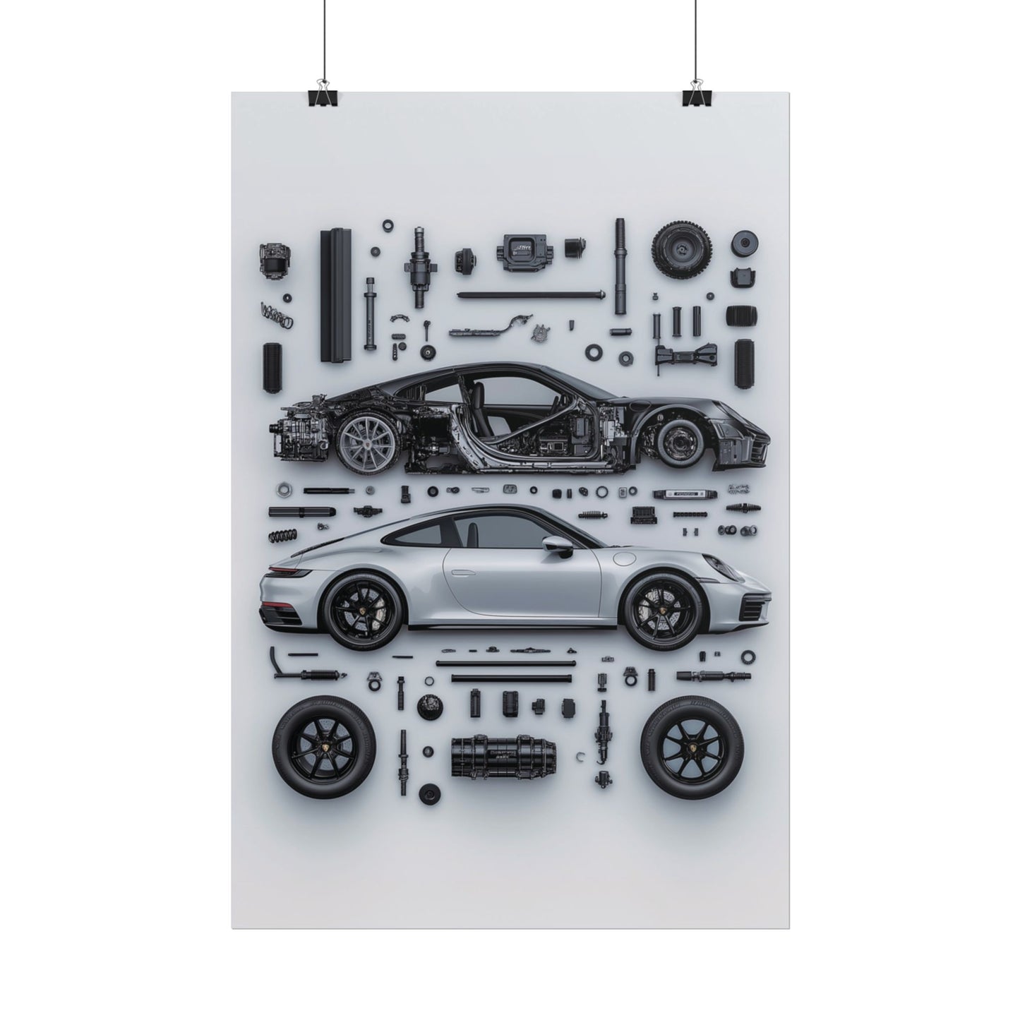 Porsche 911 992 Rolled Poster