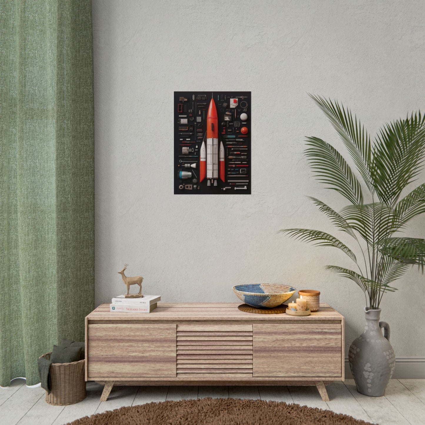 Classic Rocket Rolled Poster