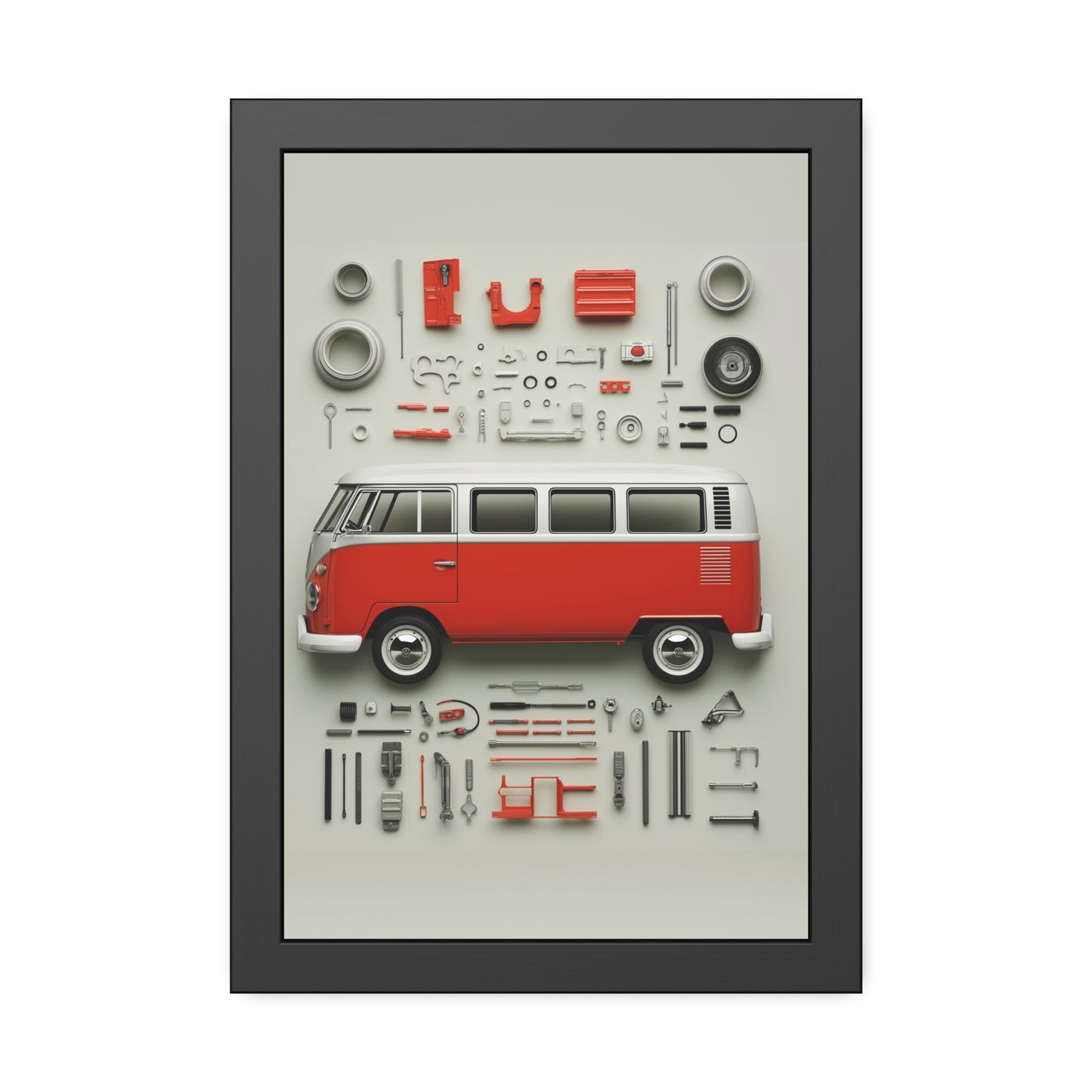 Red Classic Van Framed Poster US