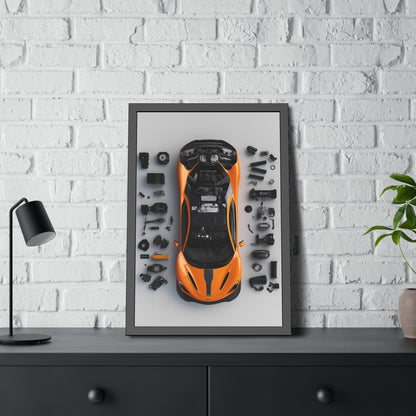 McLaren 765LT Framed Poster US