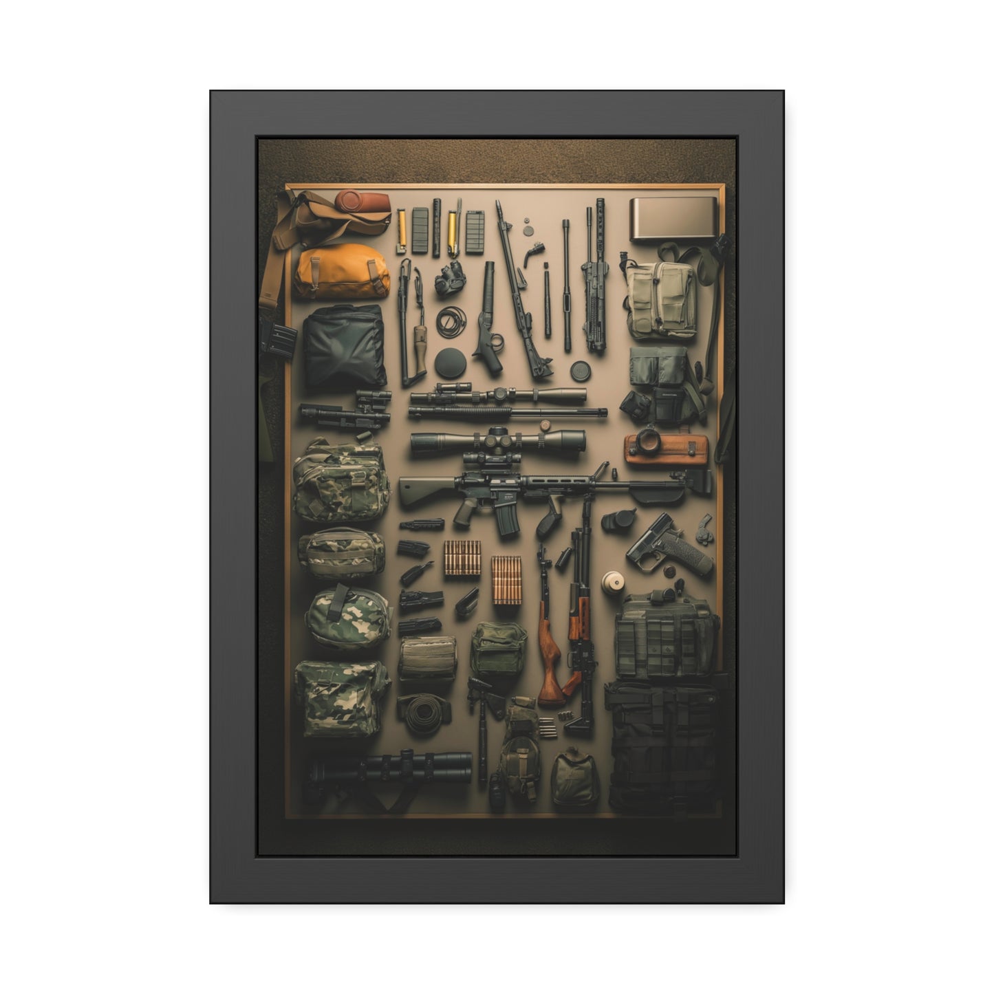 Military Arsenal Art Framed Poster US