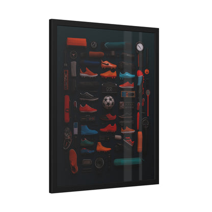 Soccer Cleat Framed Poster US