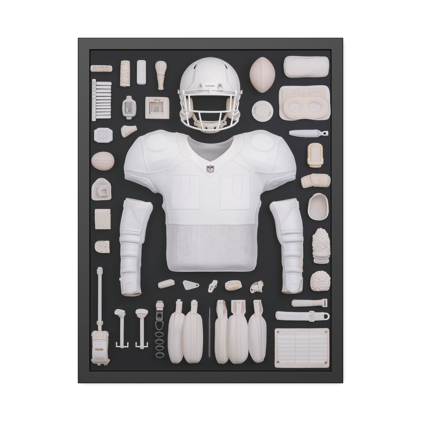 American Football black Framed Poster US