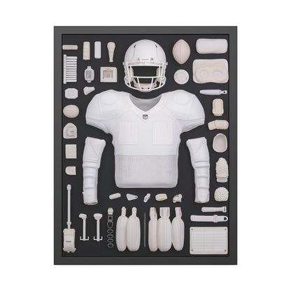 American Football black Framed Poster US