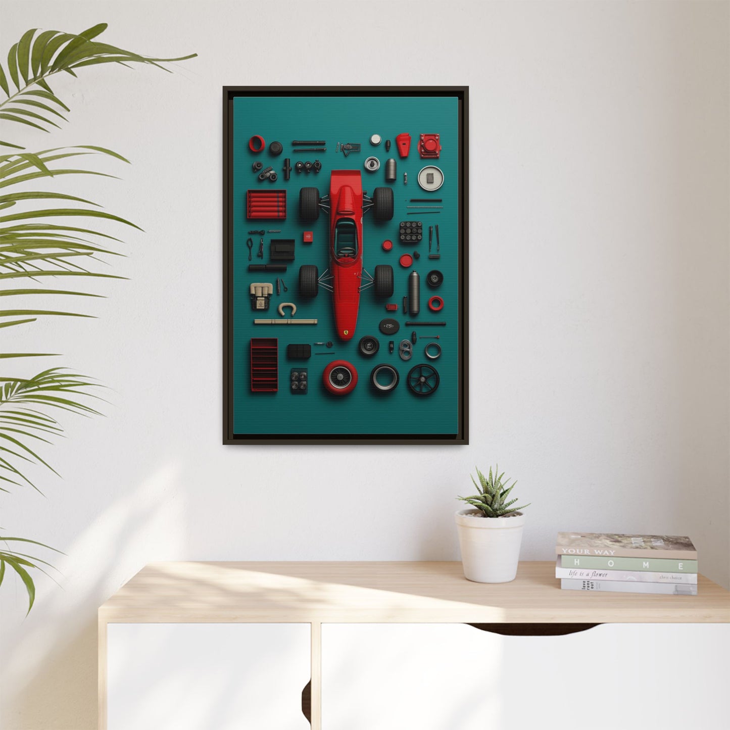 F1 Classic Framed Canvas