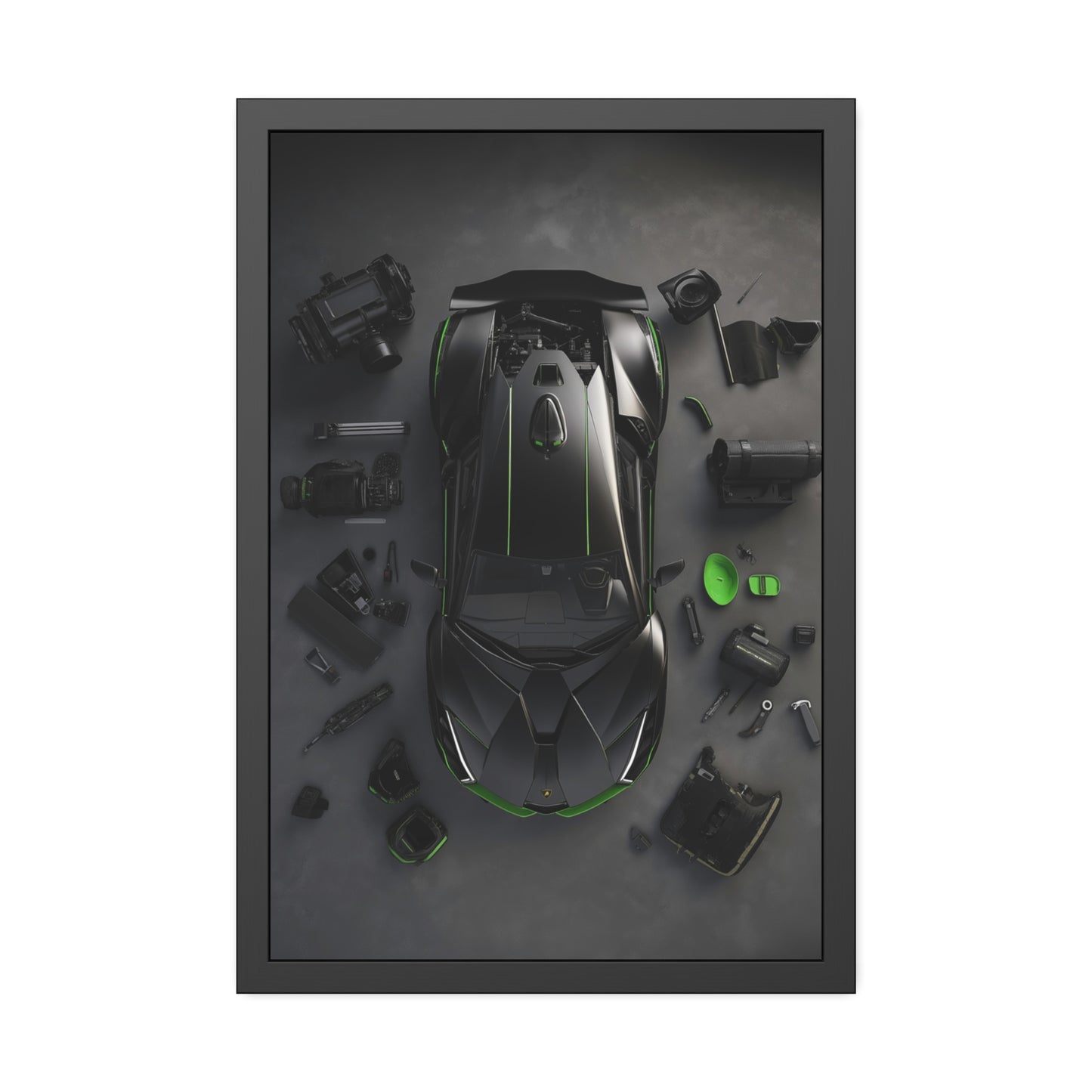 Black Lambo Framed Poster US