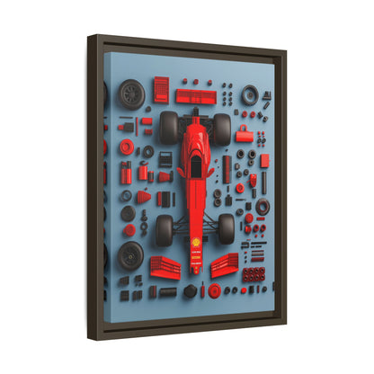 F1 Framed Canvas