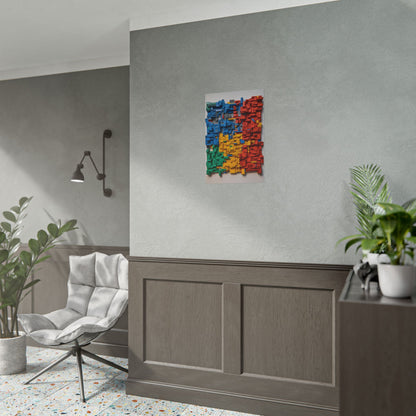 LEGO Blocks Rolled Poster