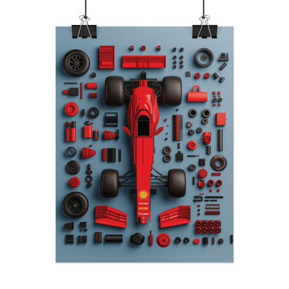 F1 Rolled Poster