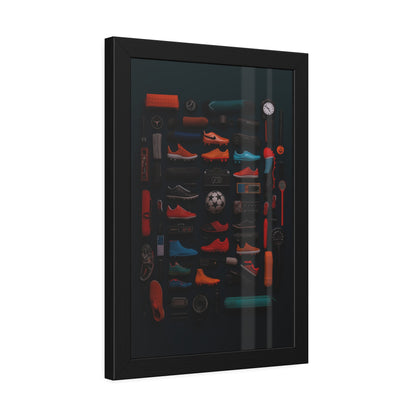 Soccer Cleat Framed Poster US