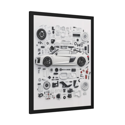 Audi R8 Framed Poster US