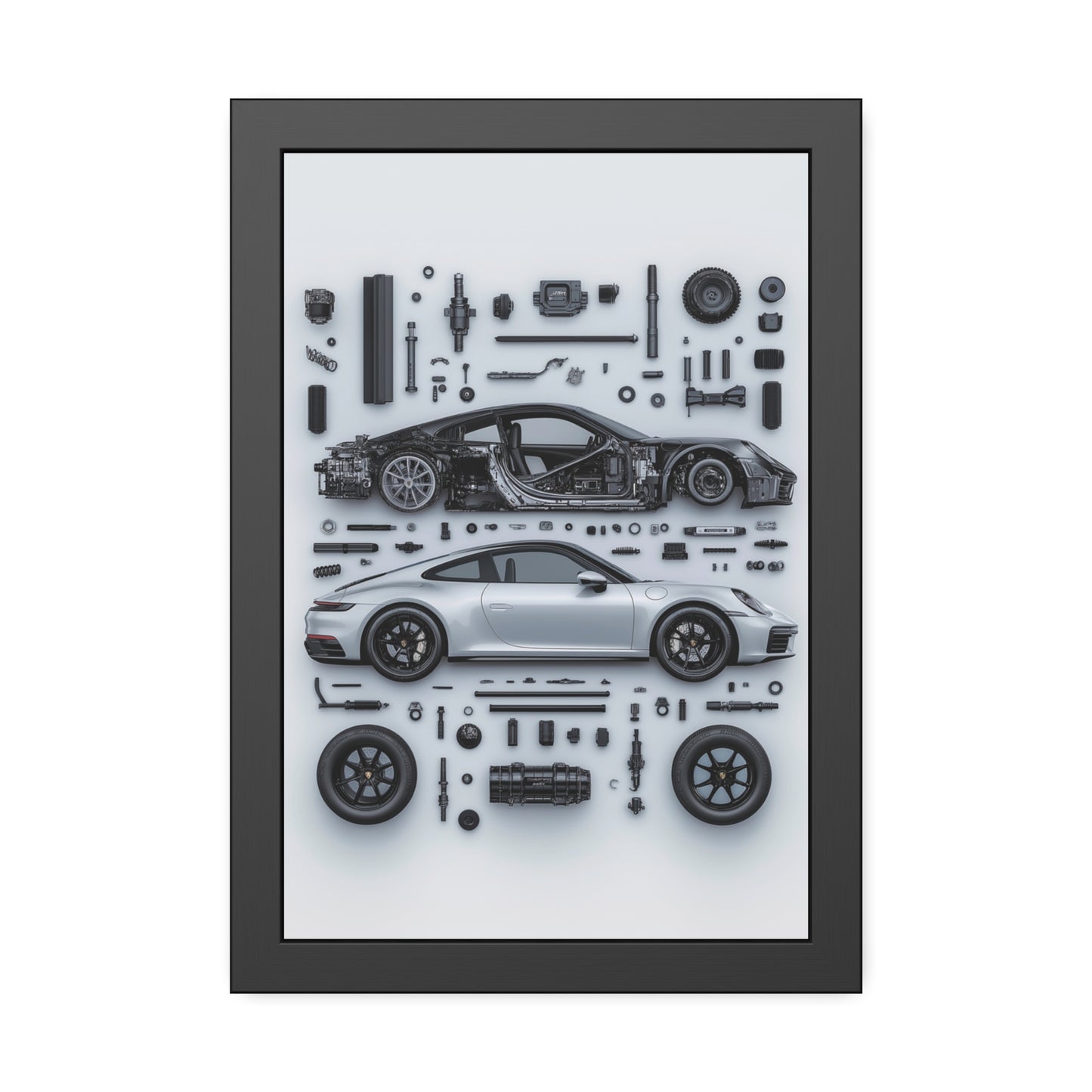 Porsche 911 992 Framed Poster US