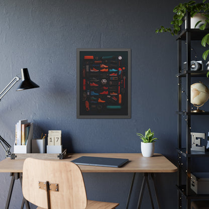 Soccer Cleat Framed Poster US