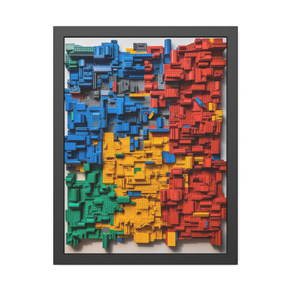 LEGO Blocks Framed Poster US
