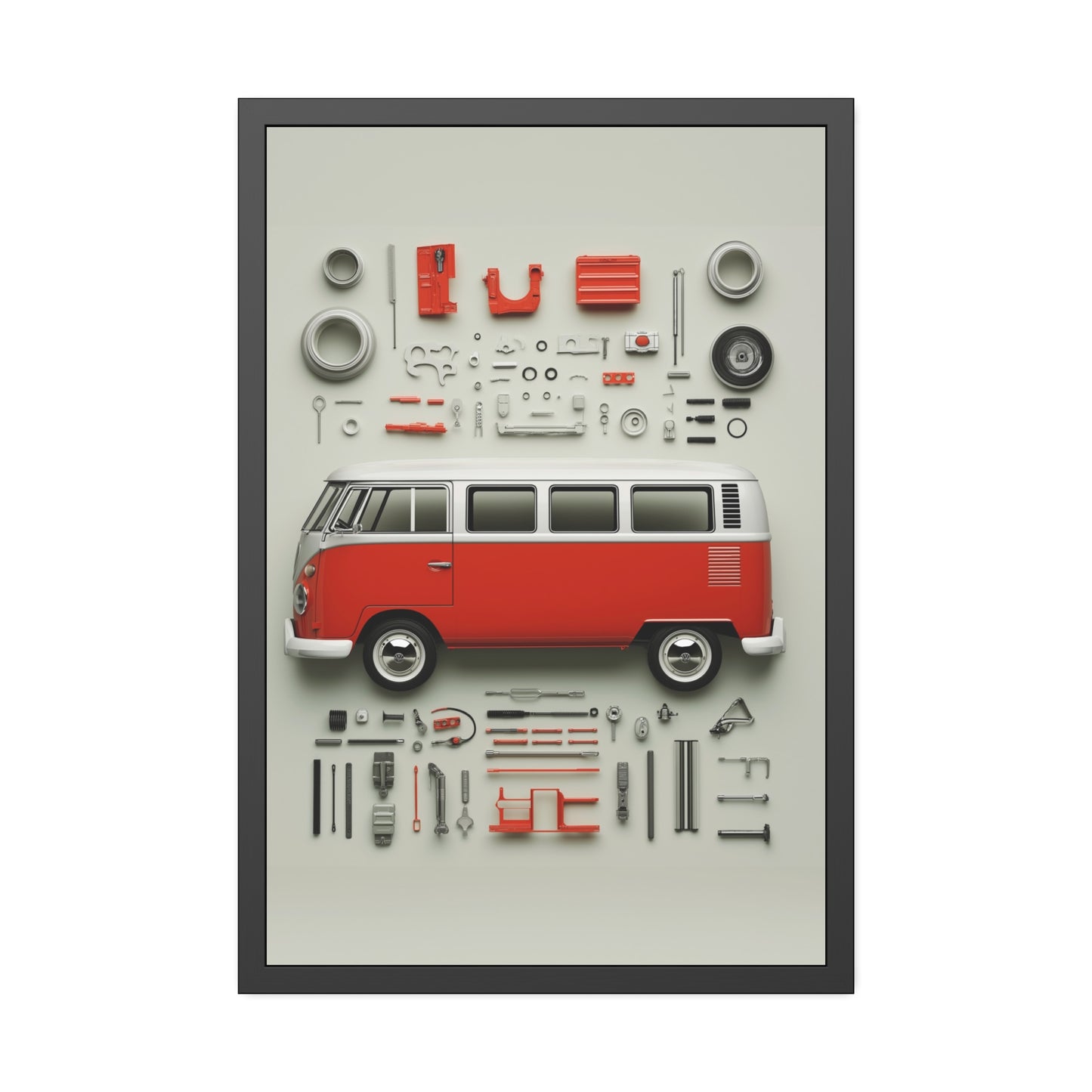Red Classic Van Framed Poster US